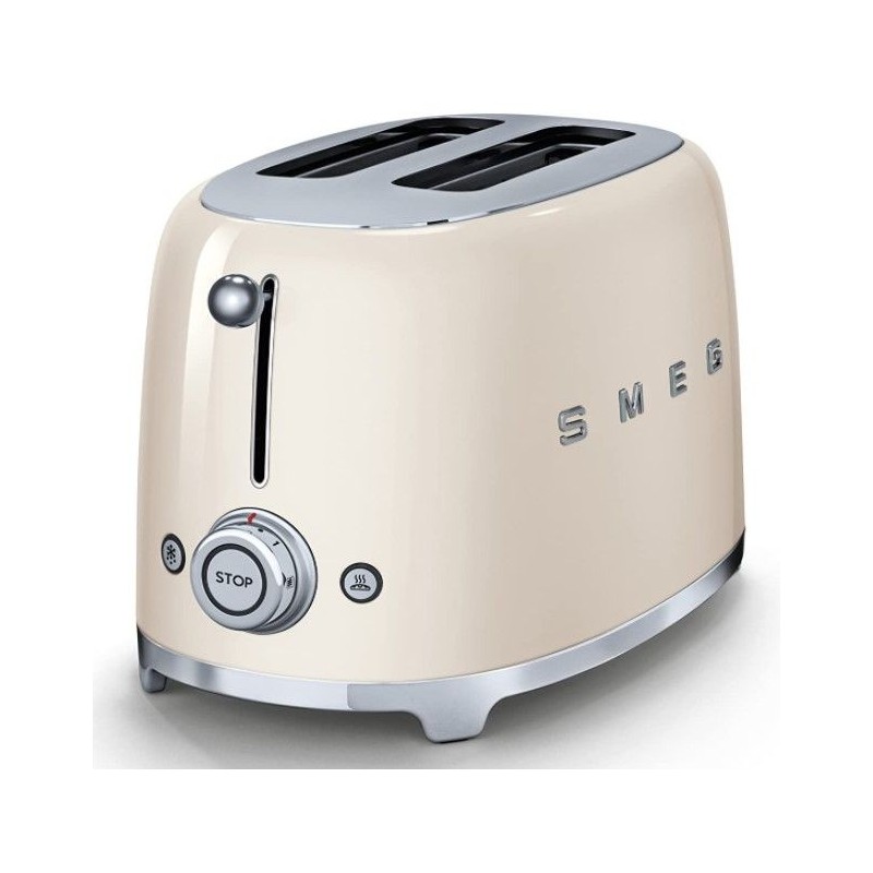 Tostador Smeg TSF01CREU, 50 style 2 rebanadas crem Tostador Smeg TSF01CREU, 50 style 2 rebanadas crem