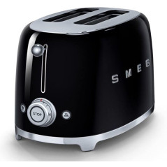 Tostador Smeg TSF01BLEU, 50 style 2 rebanadas negr