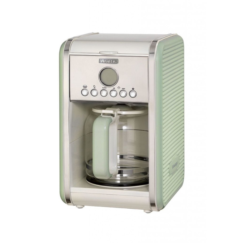 Cafetera goteo Ariete 134204, vintage verde 12t