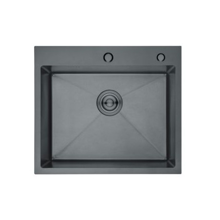 Fregadero Nova PADUA5545N, 1C 50X54, Inox negro